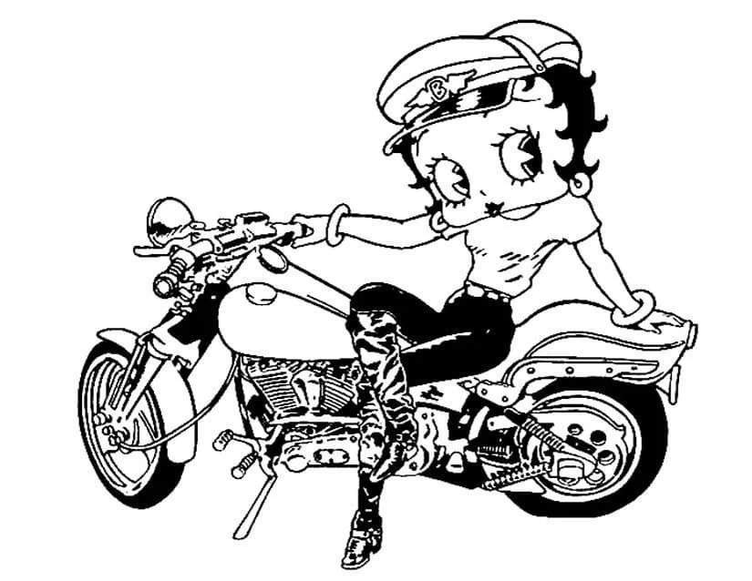 Desenhos de Harley Davidson Para Colorir 8