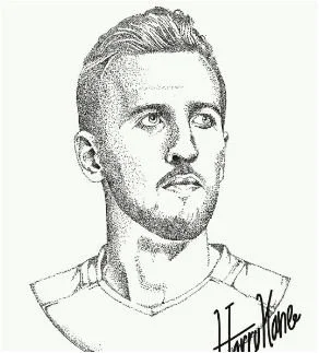 Harry Kane Coloring Pages 1