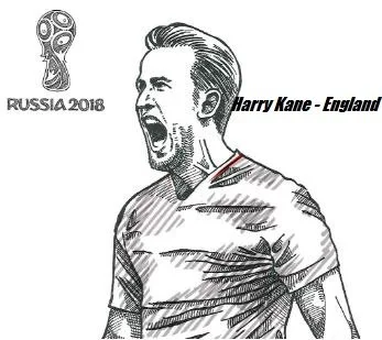 Harry Kane Coloring Pages 5