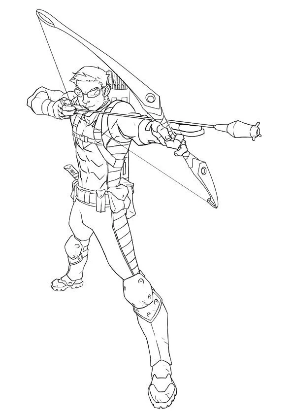 Hawkeye Ausmalbilder 1