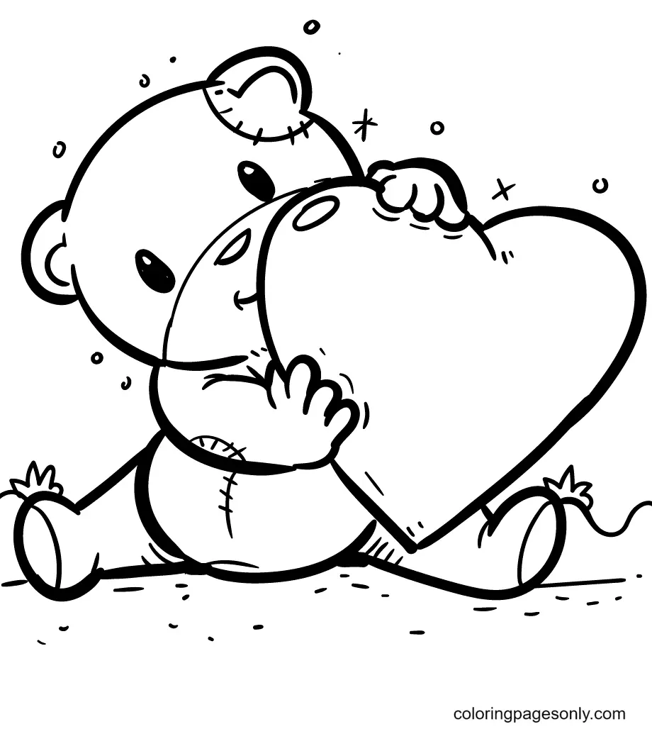 Heart Coloring Pages 3