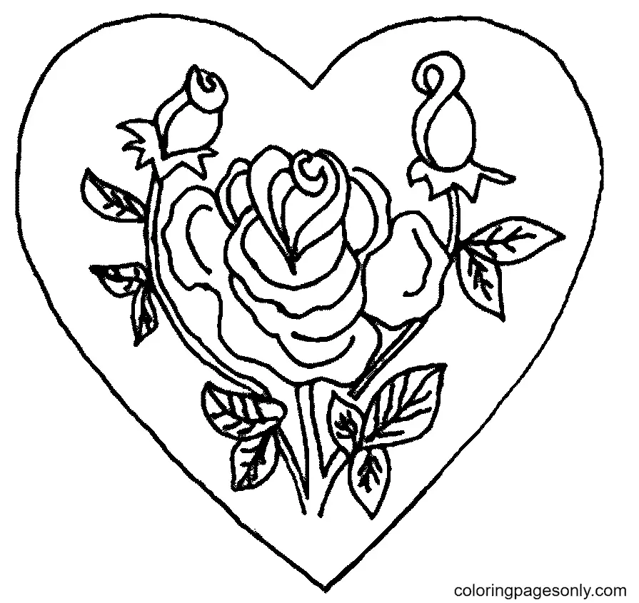 Corazones Para Colorear 47