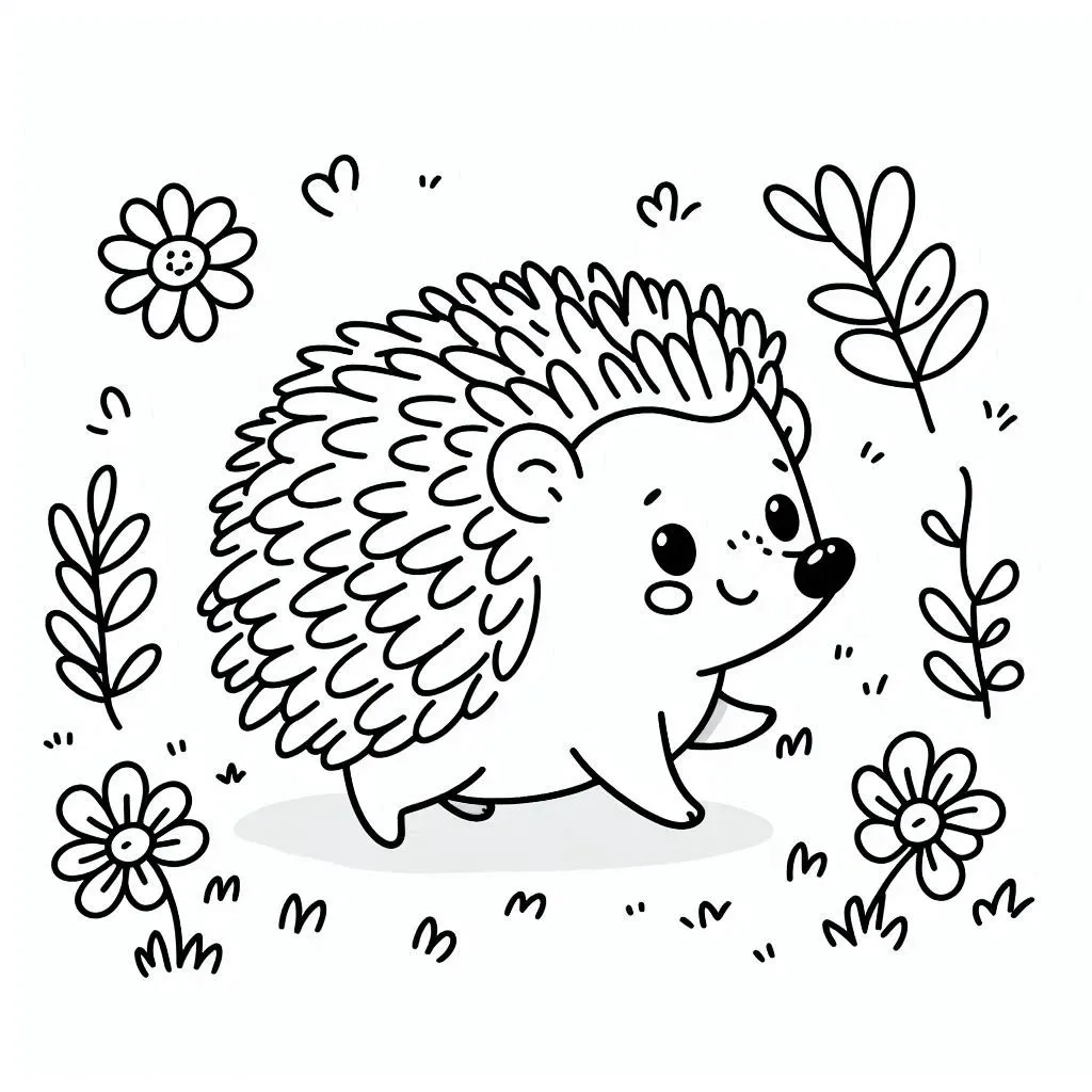 Hedgehog Coloring pages