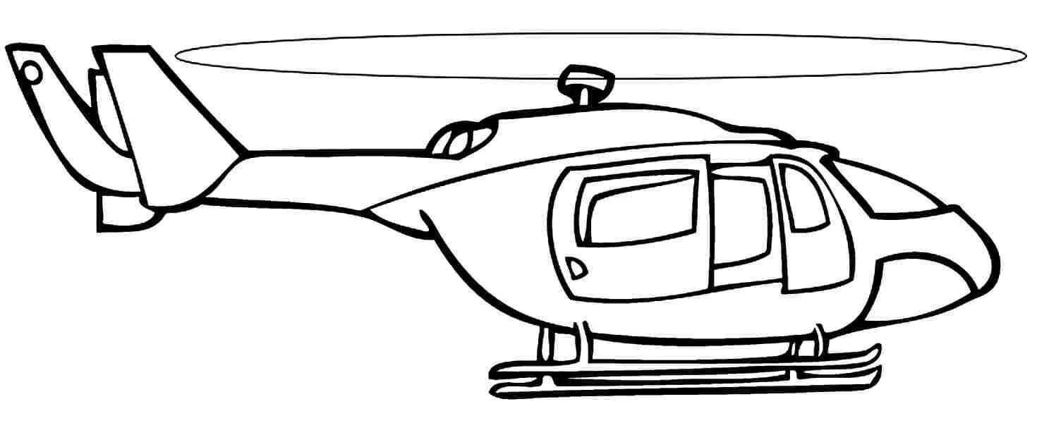 Desenhos de Helicoptero Para Colorir