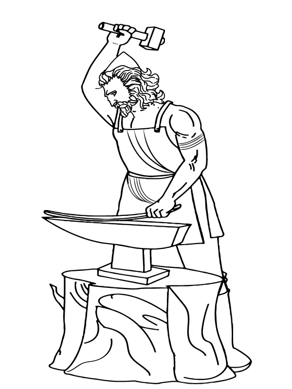 Hephaestus Coloring Pages 3