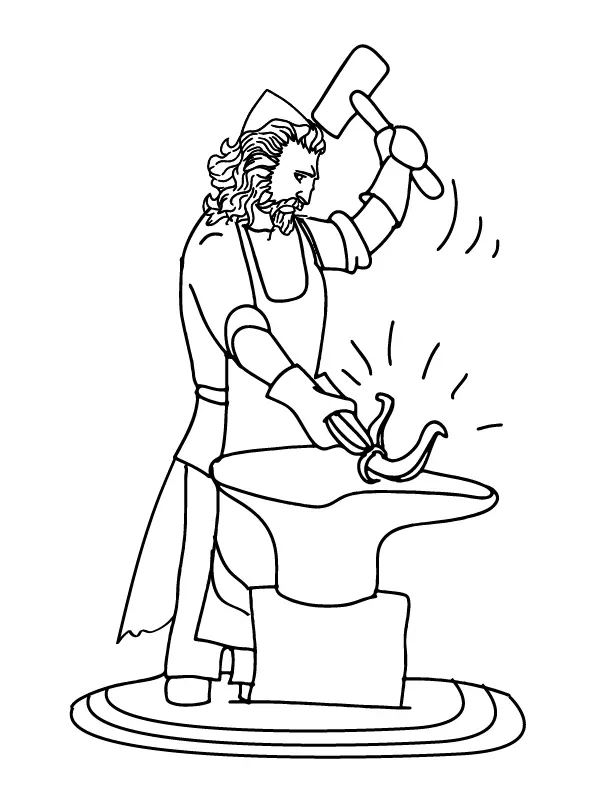 Hephaestus Coloring Pages 4