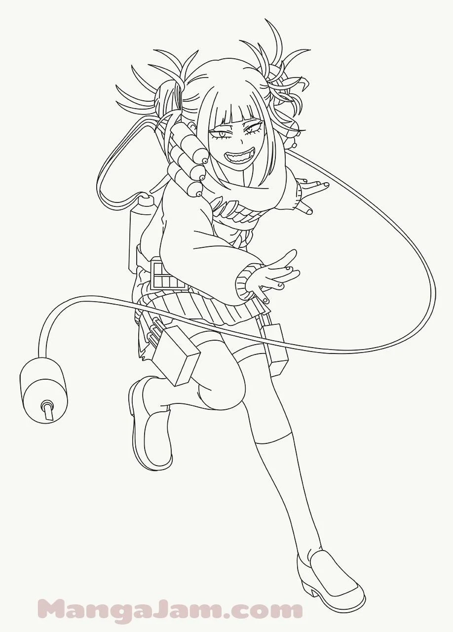 Himiko Toga Coloring Pages 3