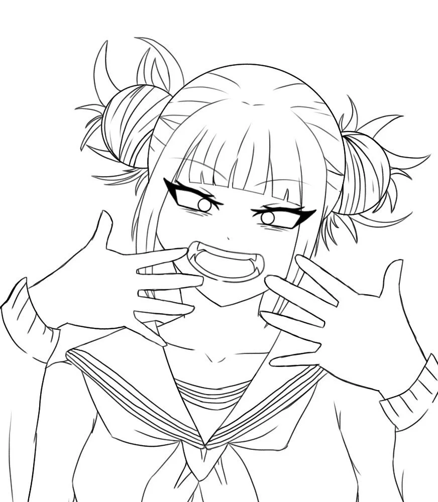 Himiko Toga Coloring Pages 35