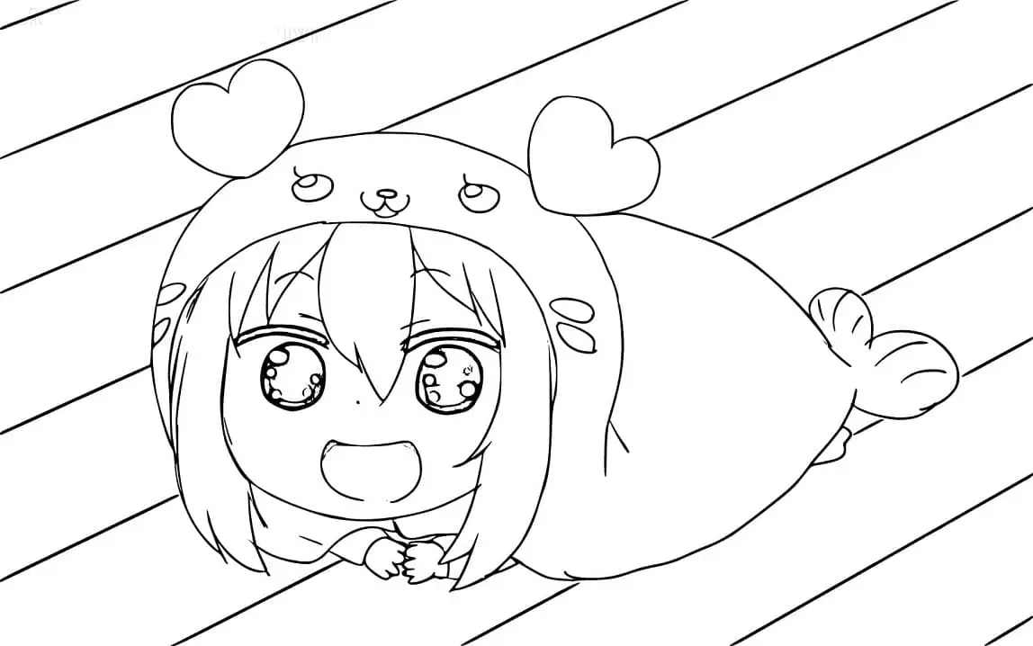 Himouto Umaru chan Coloring Pages 17
