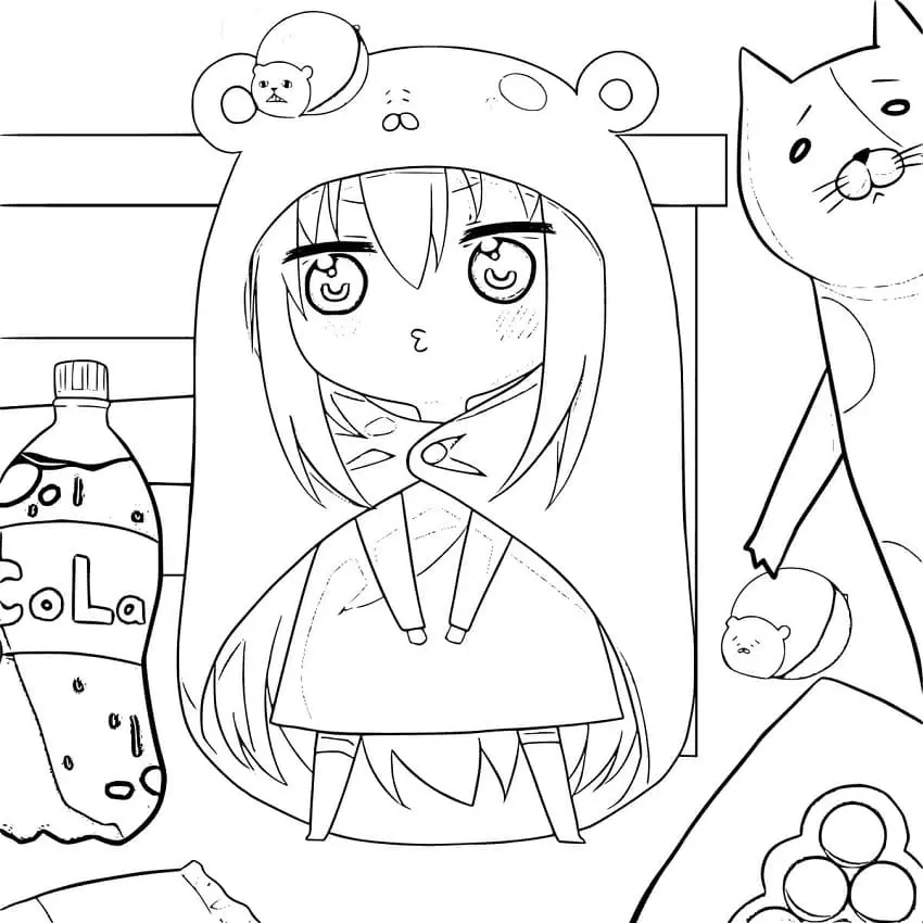 Himouto Umaru Chan Para Colorear 18