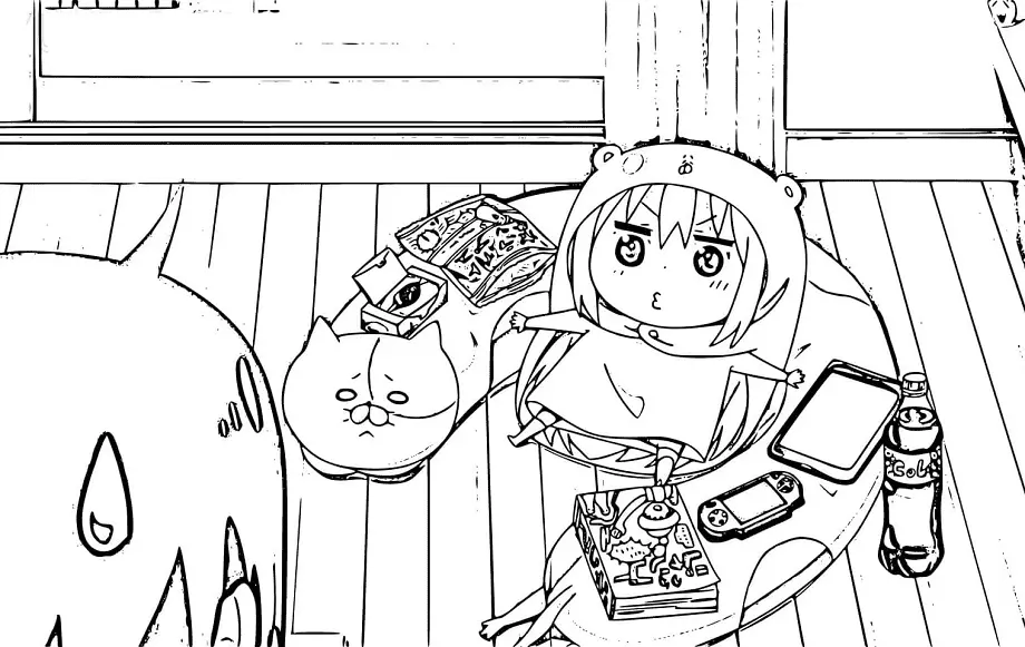Himouto Umaru Chan Para Colorear 29
