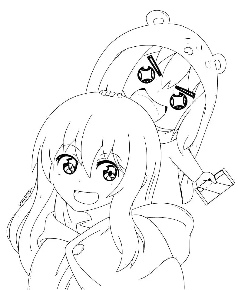 Himouto Umaru Chan Para Colorear 5