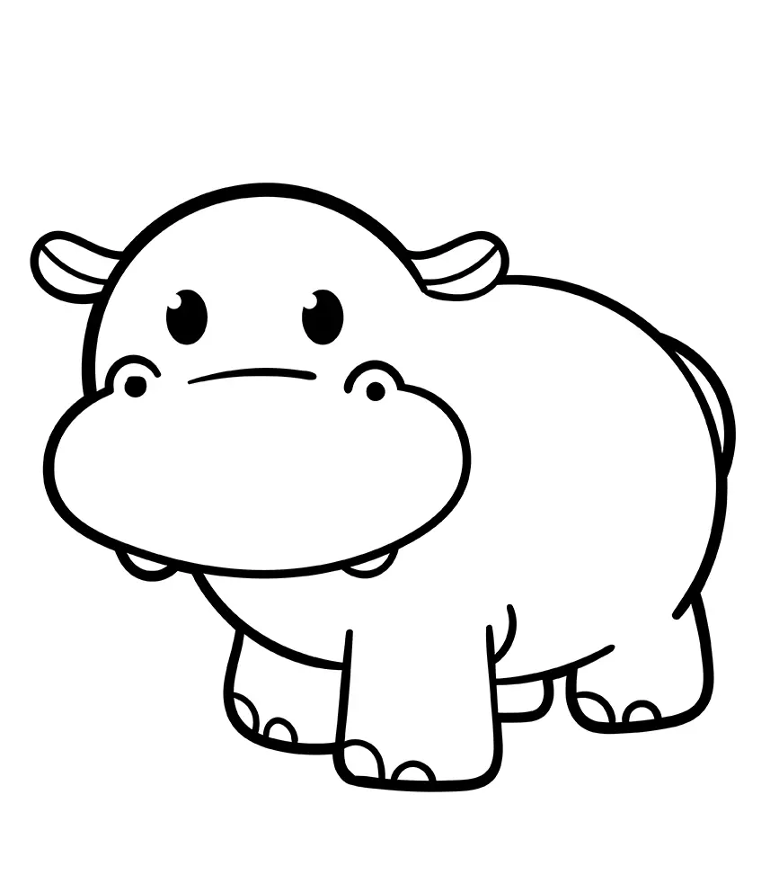 Hippo Ausmalbilder 12