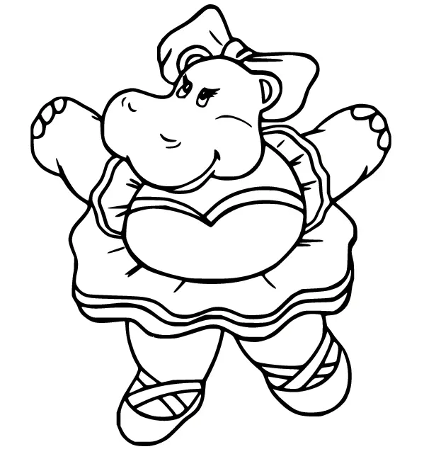 Desenhos de Hipopotamo Para Colorir 38
