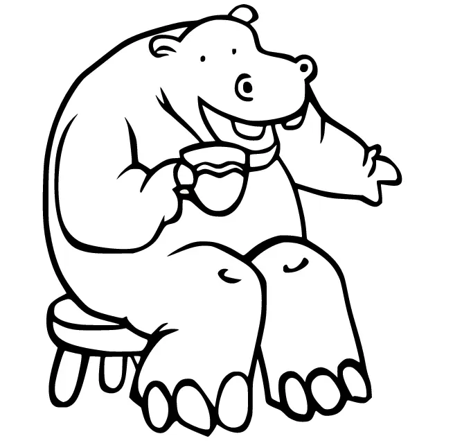 Hipopotamos Para Colorear 39