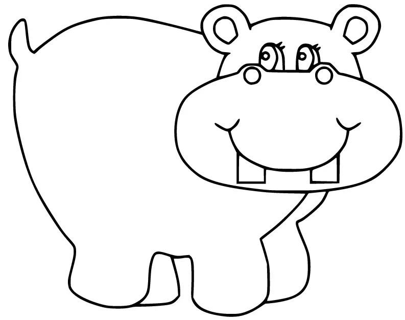 Hippo Ausmalbilder 60