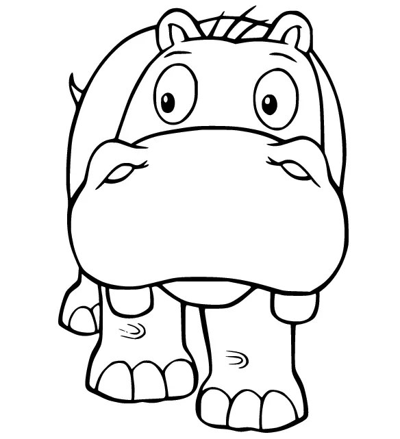 Hippo Coloring Pages 66