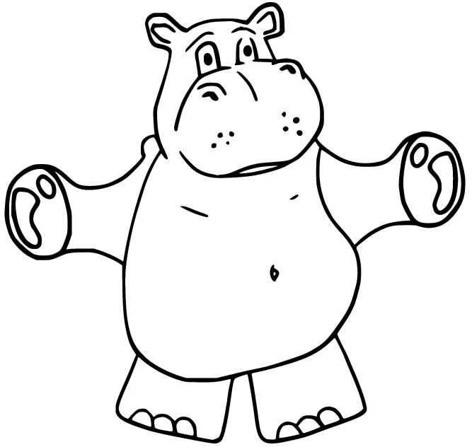Hippo Ausmalbilder 70