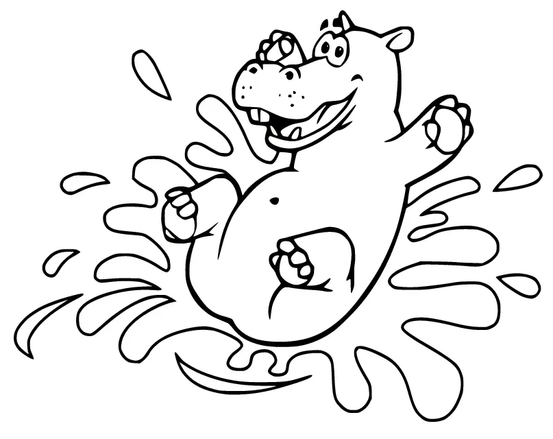 Hippo Ausmalbilder 74