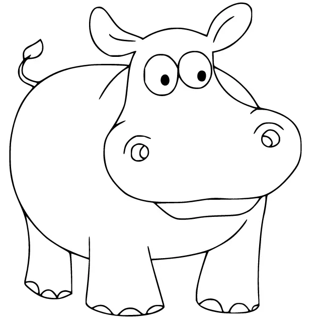 Hipopotamos Para Colorear 76