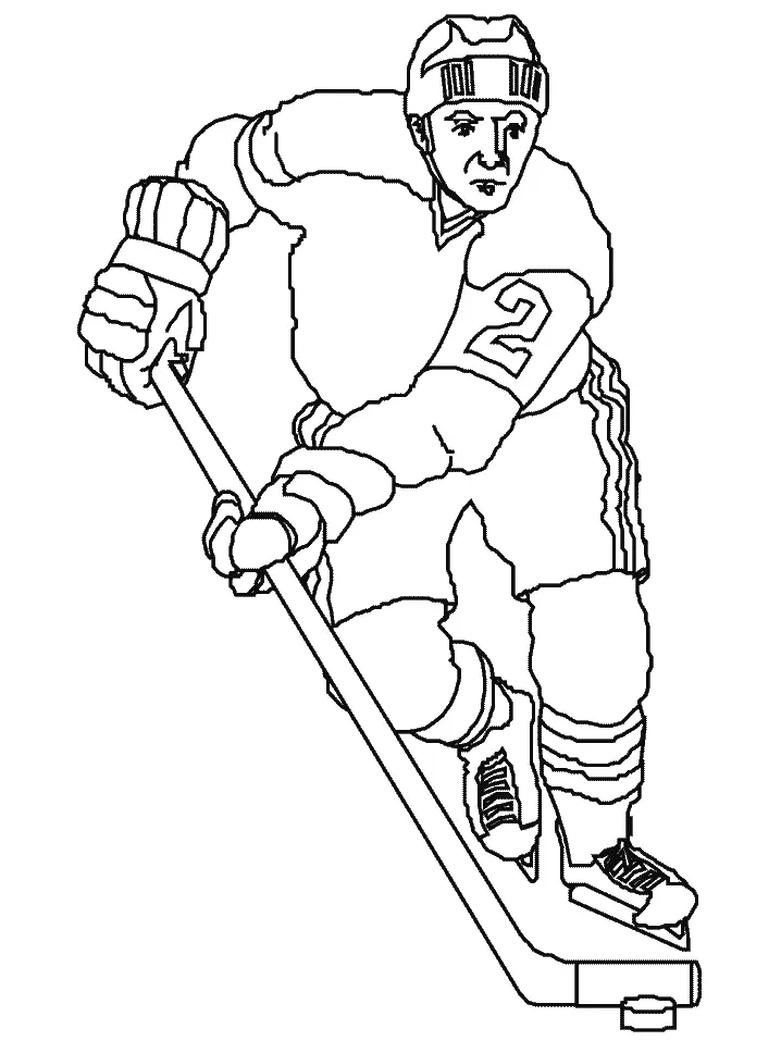 Desenhos de Hoquei Para Colorir 25