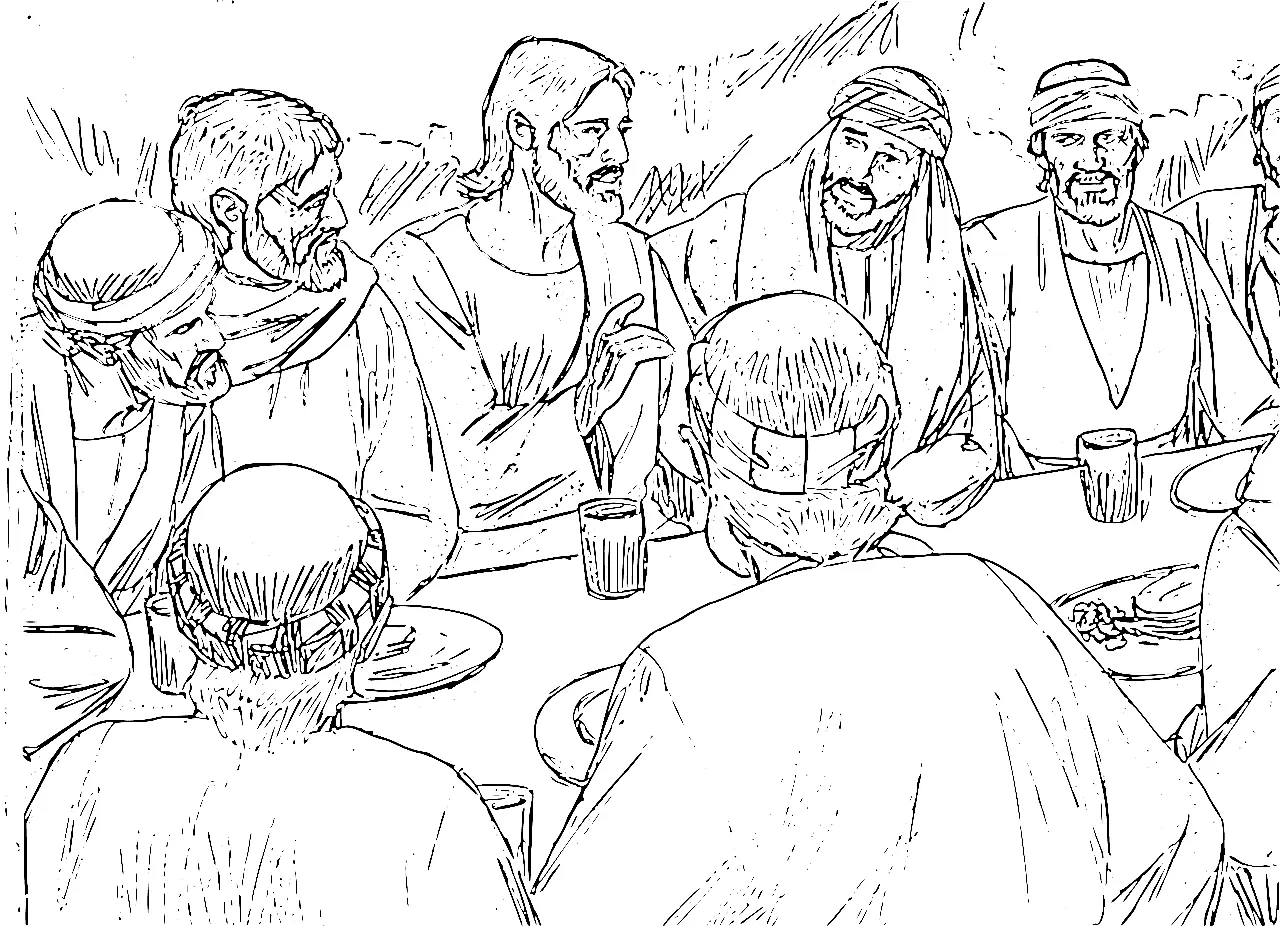 Desenhos de Quinta-Feira Santa Para Colorir 15
