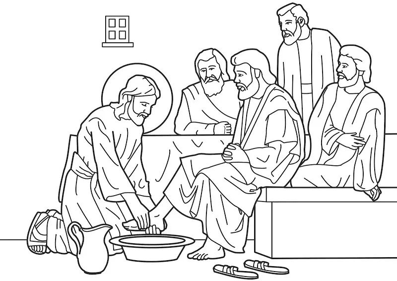 Desenhos de Quinta-Feira Santa Para Colorir 2