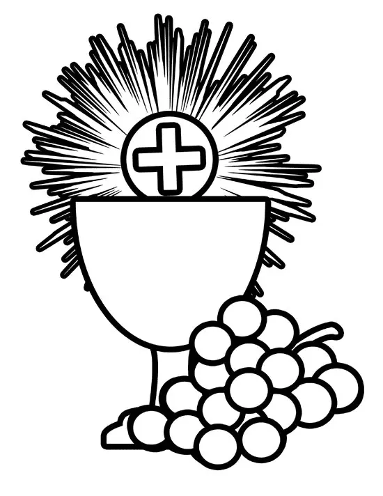 Desenhos de Quinta-Feira Santa Para Colorir 3
