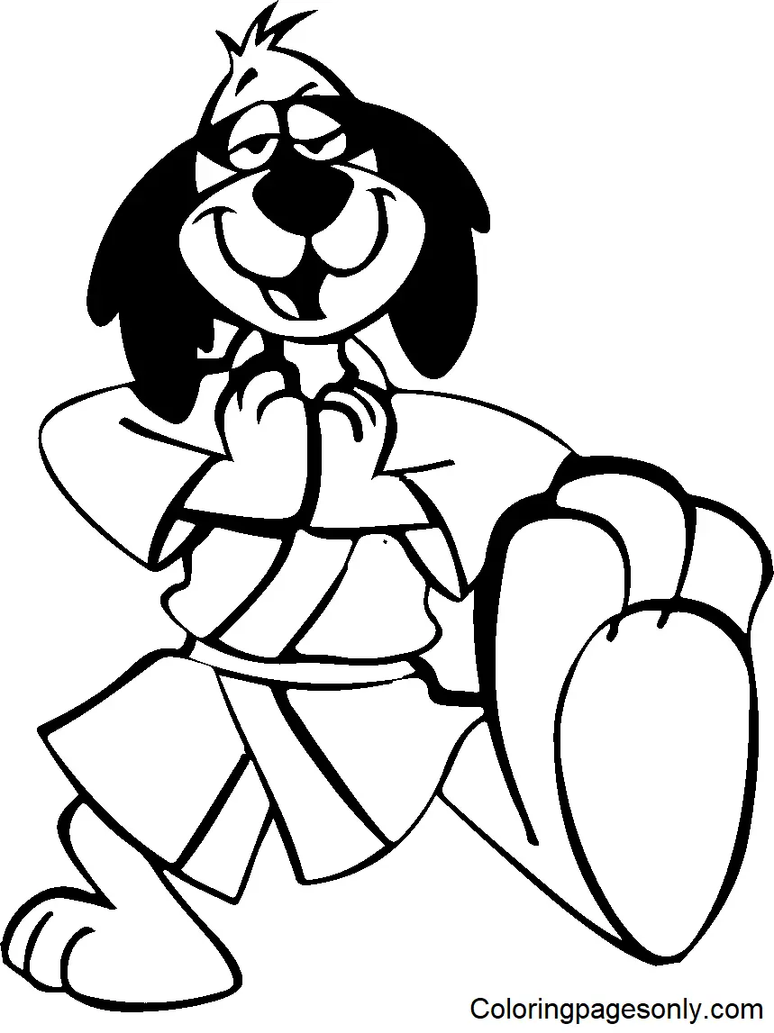 Hong Kong Phooey Para Colorear 10