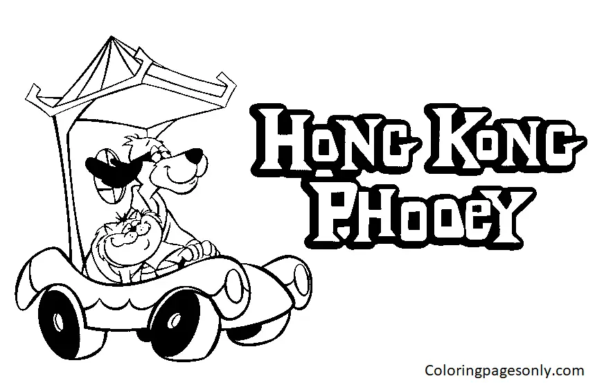 Hong Kong Phooey Ausmalbilder 18