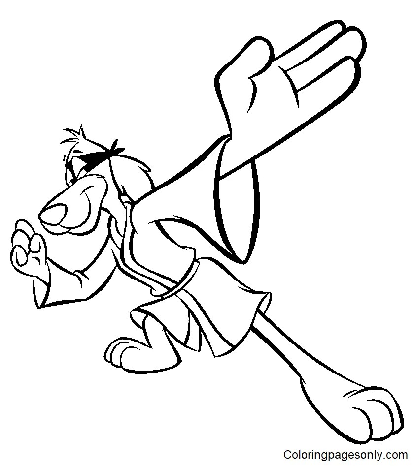 Hong Kong Phooey Para Colorear 2