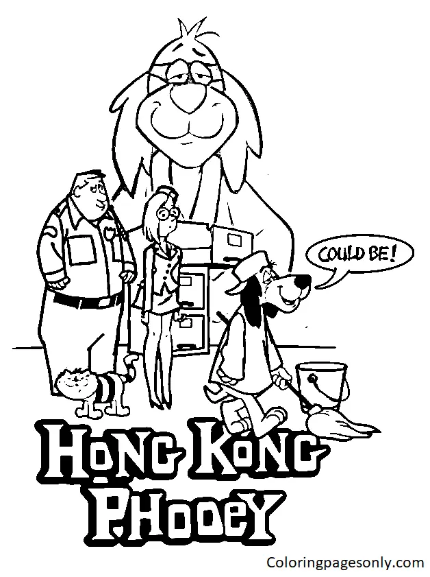 Hong Kong Phooey Ausmalbilder 20
