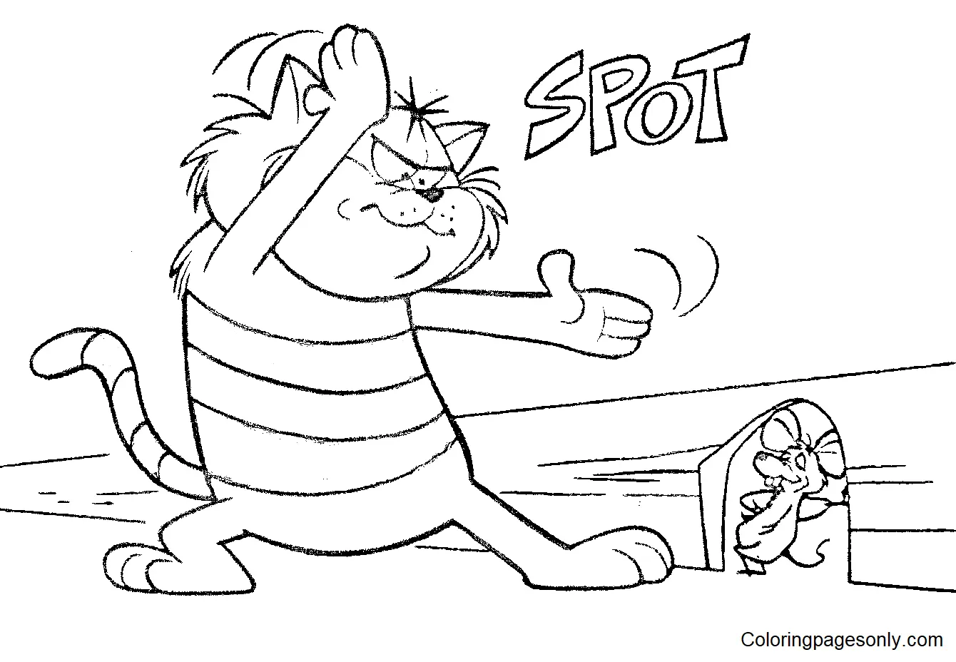 Hong Kong Phooey Para Colorear 3