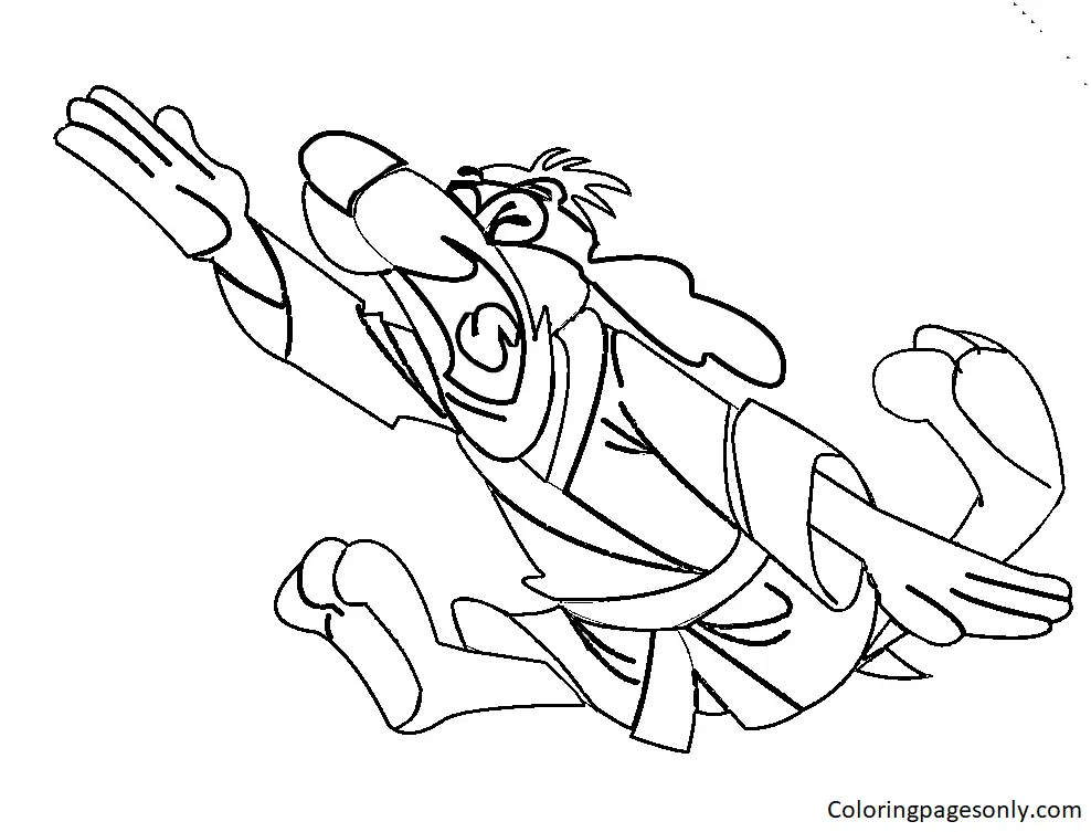 Hong Kong Phooey Para Colorear 30