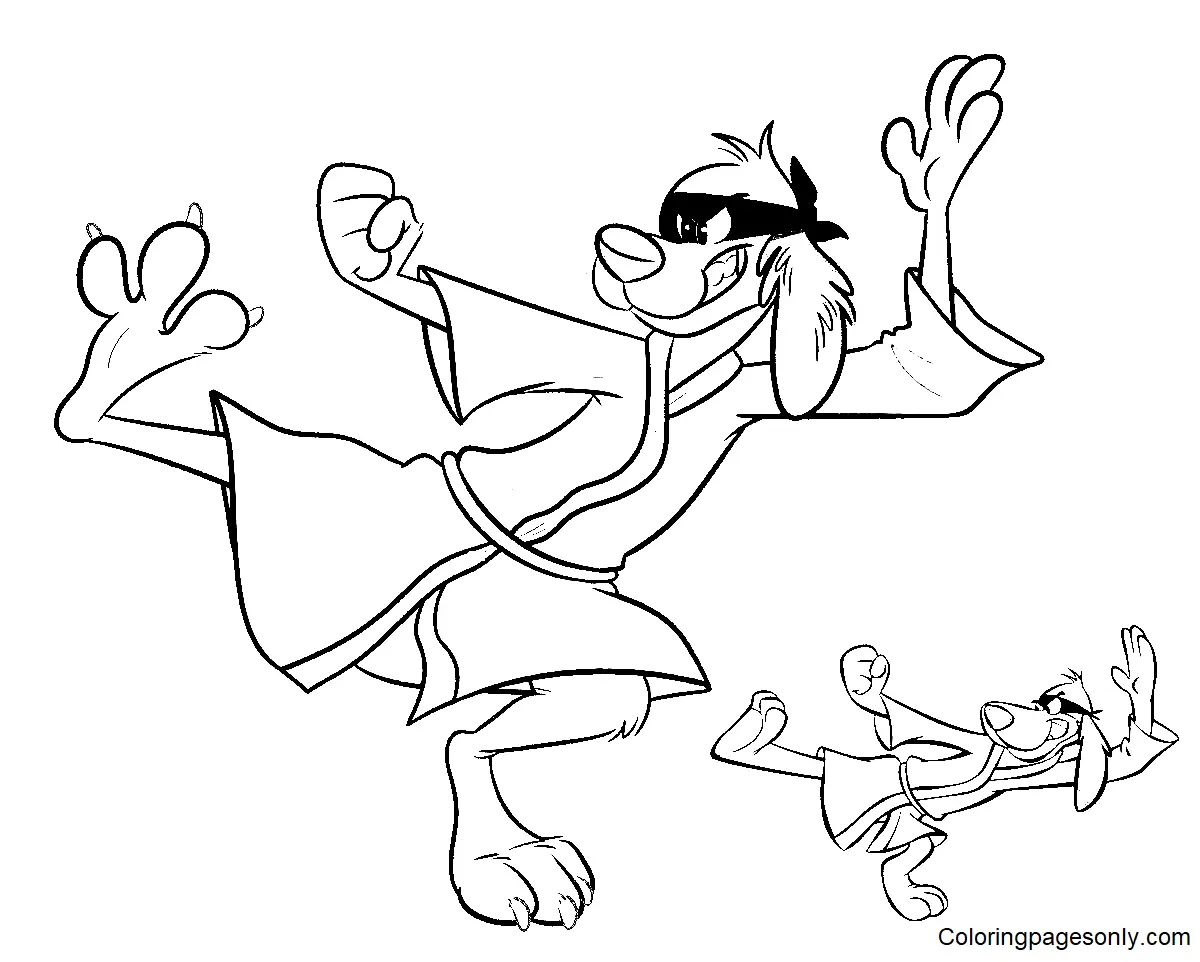 Hong Kong Phooey Para Colorear 34