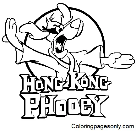 Hong Kong Phooey Ausmalbilder 9