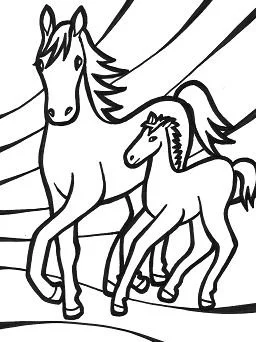 Horse Coloring Pages 117