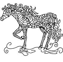Horse Coloring Pages 122