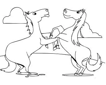 Caballos Para Colorear 126