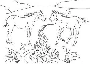 Horse Coloring Pages 159
