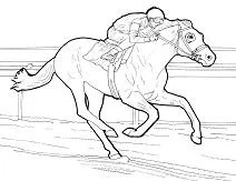 Horse Coloring Pages 19