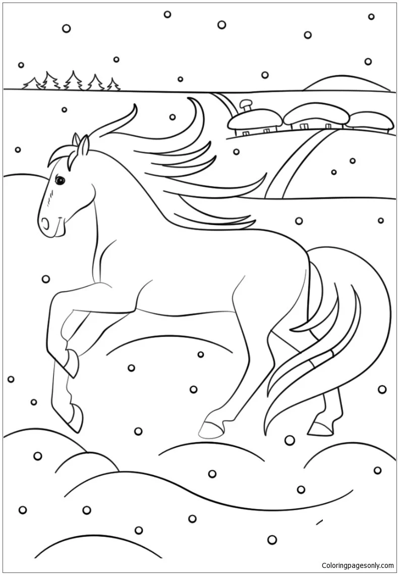Caballos Para Colorear 21
