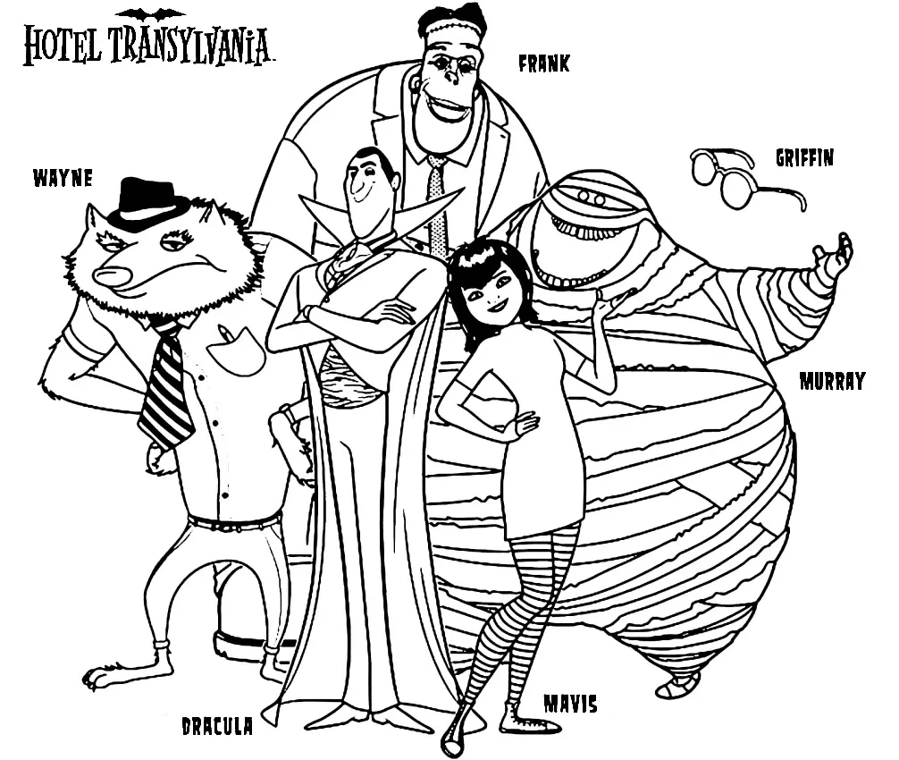 Hotel Transylvania Para Colorear 10