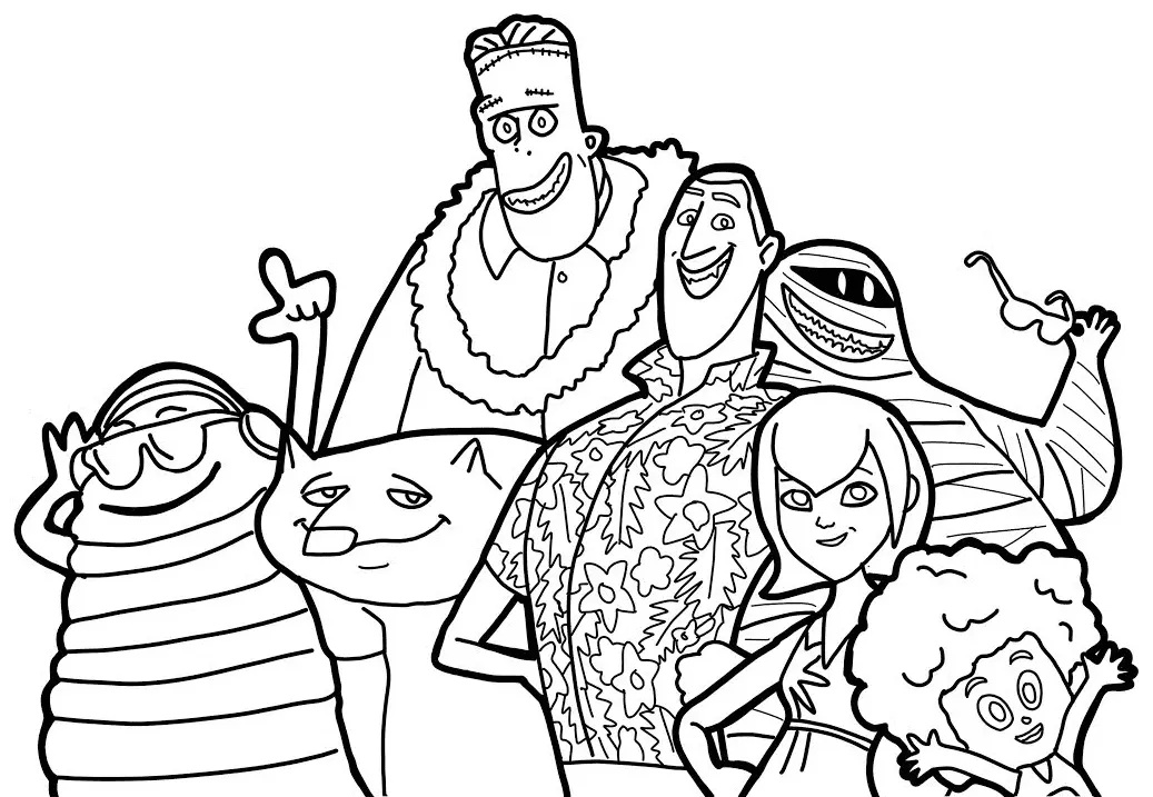 Hotel Transylvania Coloring Pages 3