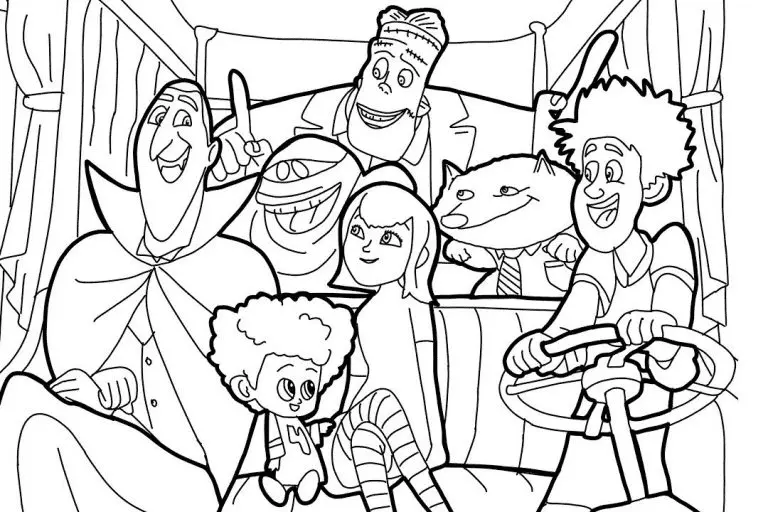 Hotel Transylvania Coloring Pages 4