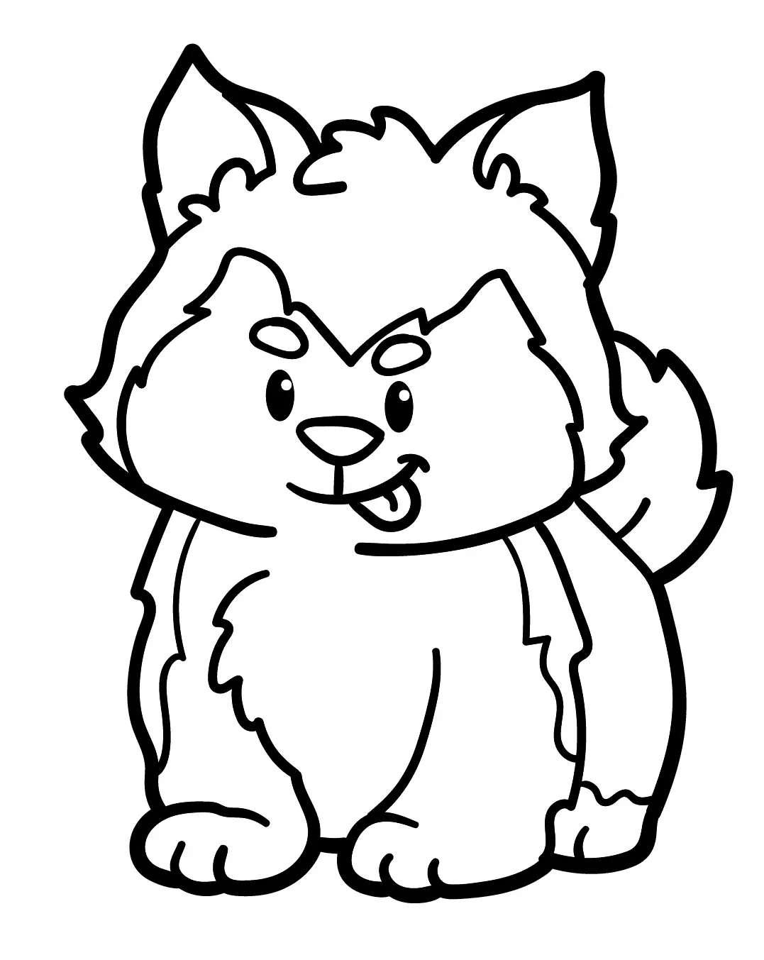 Desenhos de Husky Para Colorir 17