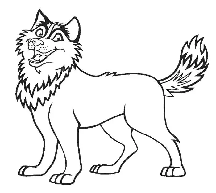 Desenhos de Husky Para Colorir 45