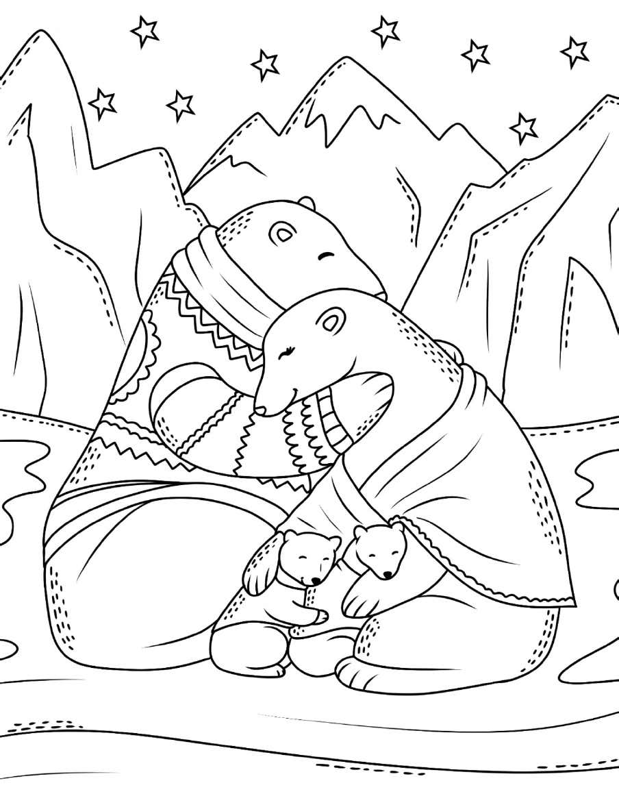 Hygge Scandinavian Coloring Pages 9