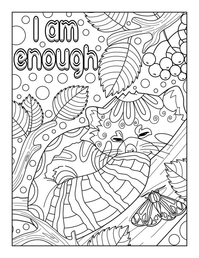 Sou suficiente Para Colorir