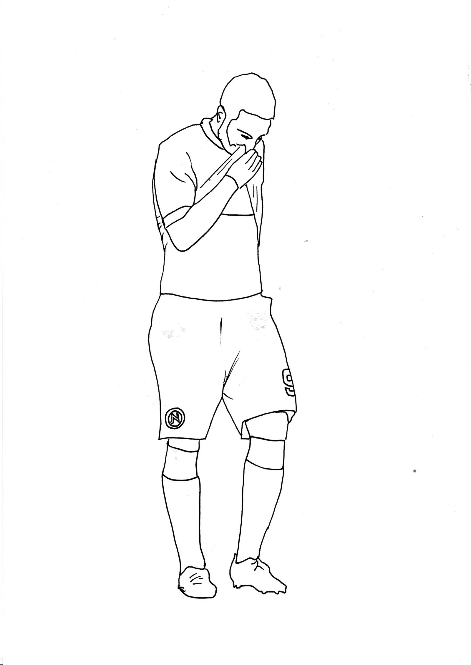 Icardi Para Colorear